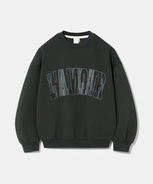 Diamond Layla（ダイアモンドレイラ）の「LAMOUR Big Embroidery Stitch Sweatshirt T87  Charcoal（スウェット）」