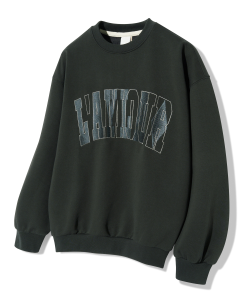 Diamond Layla（ダイアモンドレイラ）の「LAMOUR Big Embroidery Stitch Sweatshirt T87  Charcoal（スウェット・レディース・その他・LARGE/MEDIUM/X-LARGE）」の3枚目の写真