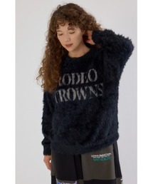 RODEO CROWNS WIDE BOWL | シャギーロゴニットトップス(ニット/セーター)