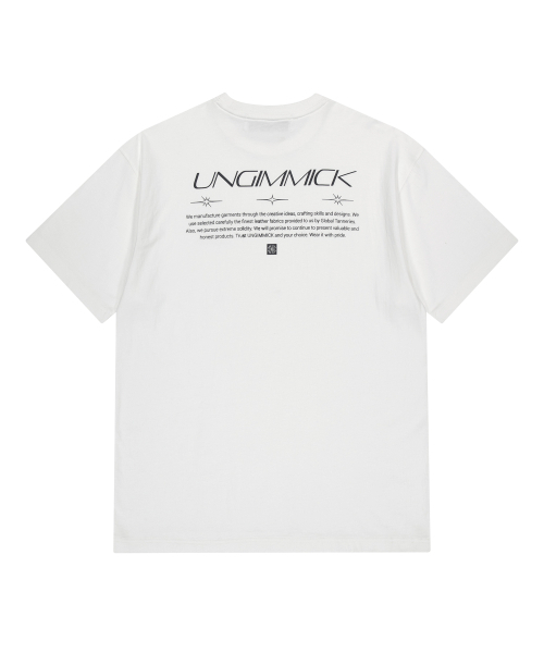 UNGIMMICK(アンジミック)の「CLASSIC LOGO T-SHIRT (WHITE)(Tシャツ/カットソー・メンズ・その他・MEDIUM/LARGE)」の2枚目の写真