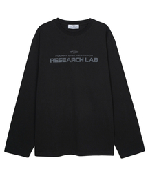 FDR（エフディーアール）の「USA Research LAB Logo Long sleeve Charcoal（Tシャツ/カットソー）」