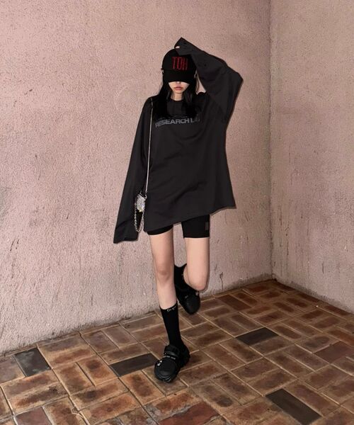 FDR(エフディーアール)の「USA Research LAB Logo Long sleeve Charcoal(Tシャツ/カットソー・メンズ・その他・SMALL/MEDIUM/LARGE)」の5枚目の写真