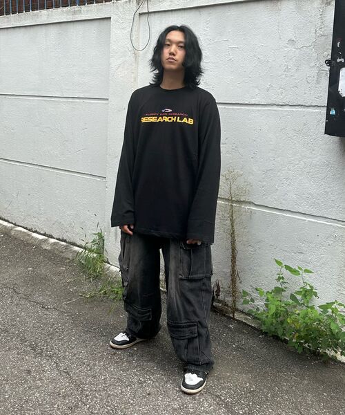 FDR(エフディーアール)の「USA Research LAB Logo Long sleeve Charcoal(Tシャツ/カットソー・メンズ・その他・SMALL/MEDIUM/LARGE)」の8枚目の写真