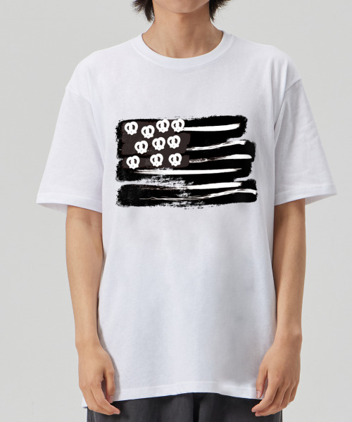 BY.L(バイエル)の「プレッツェルフラグ半袖Tシャツホワイト(Tシャツ/カットソー・メンズ・その他・MEDIUM/LARGE/X-LARGE)」の2枚目の写真
