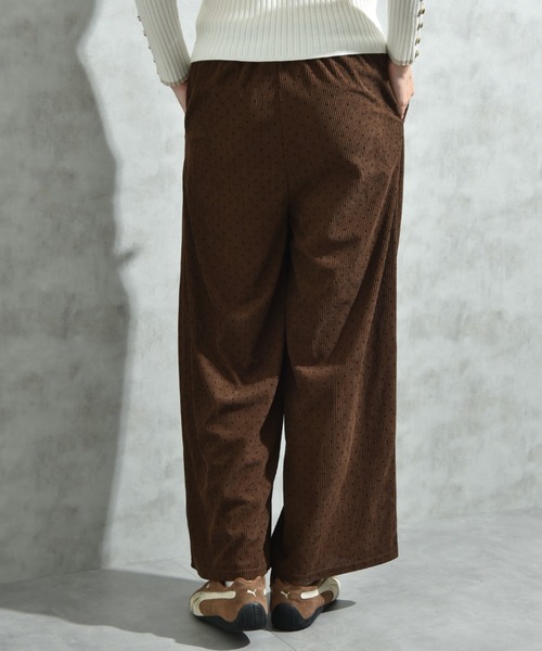INTERPLANET（インタープラネット）の「コーデュロイドットウエストゴムパンツ（その他パンツ・レディース・ブラウン/チャコールグレー・FREE/LARGE）」の10枚目の写真