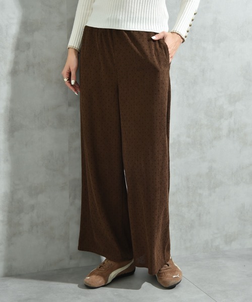 INTERPLANET（インタープラネット）の「コーデュロイドットウエストゴムパンツ（その他パンツ・レディース・ブラウン/チャコールグレー・FREE/LARGE）」の11枚目の写真