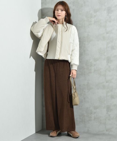 INTERPLANET（インタープラネット）の「コーデュロイドットウエストゴムパンツ（その他パンツ・レディース・ブラウン/チャコールグレー・FREE/LARGE）」の4枚目の写真