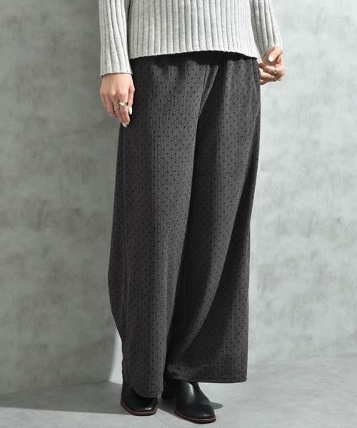 INTERPLANET（インタープラネット）の「コーデュロイドットウエストゴムパンツ（その他パンツ・レディース・ブラウン/チャコールグレー・FREE/LARGE）」の19枚目の写真