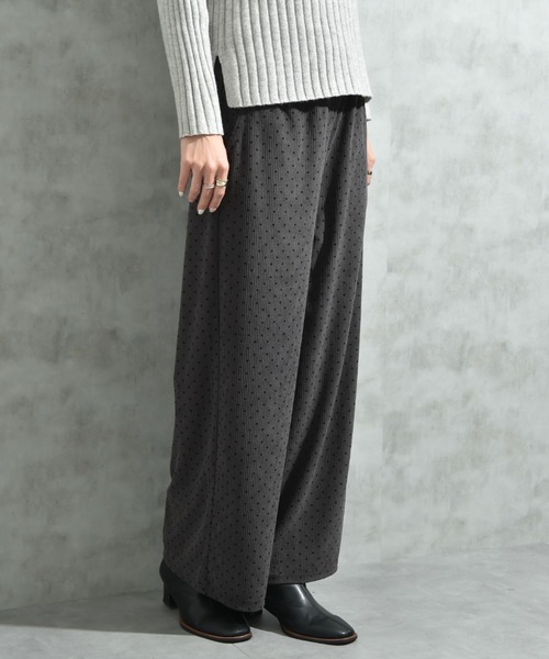 INTERPLANET（インタープラネット）の「コーデュロイドットウエストゴムパンツ（その他パンツ・レディース・ブラウン/チャコールグレー・FREE/LARGE）」の20枚目の写真