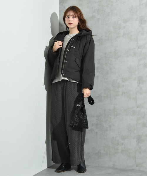 INTERPLANET（インタープラネット）の「コーデュロイドットウエストゴムパンツ（その他パンツ・レディース・ブラウン/チャコールグレー・FREE/LARGE）」の14枚目の写真