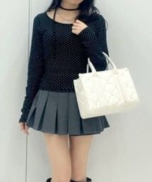 SAMANTHAVEGA | ロゴテープビジューハンドバッグ(ハンドバッグ)