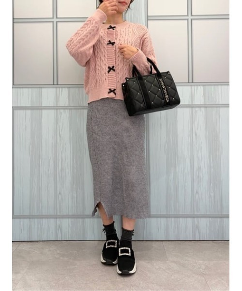 SAMANTHAVEGA（サマンサベガ）の「ロゴテープビジューハンドバッグ（ハンドバッグ・レディース・ホワイト/ブラック・FREE）」の18枚目の写真