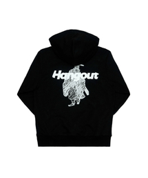 HANG OUT（ ）の「センビ ブラック フードパーカー (ブラック)（パーカー）」