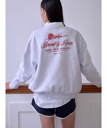 WAVE UNION（ウェーブユニオン）の「Bread and roses Sweatshirt heather gray（スウェット）」