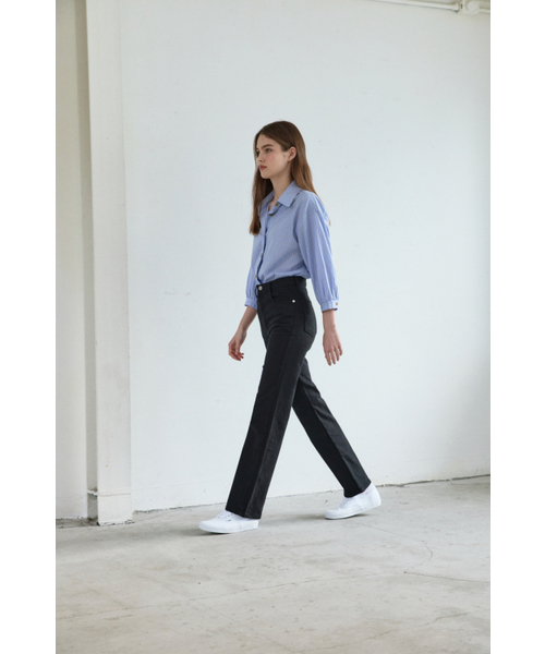 MAGNET ARCHIVE(マグネット アーカイブ)の「Back Line Flare Pants (Black)(その他パンツ・レディース・その他・S-Long/M-Long/MEDIUM/SMALL)」の4枚目の写真