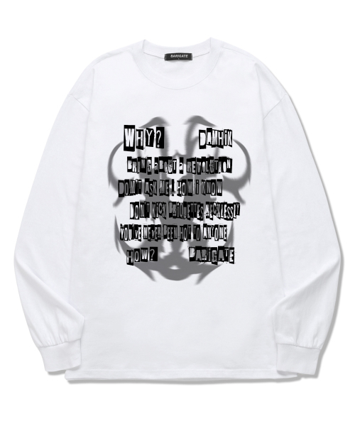 BARIGATE(バリゲート)の「FONT BLUR ロングスリーブ (BLS010) ホワイト(Tシャツ/カットソー・レディース・その他・SMALL/MEDIUM/LARGE/X-LARGE/XX-LARGE)」の1枚目の写真