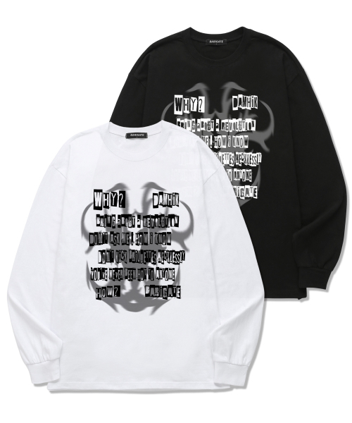 BARIGATE(バリゲート)の「FONT BLUR ロングスリーブ (BLS010) ホワイト(Tシャツ/カットソー・レディース・その他・SMALL/MEDIUM/LARGE/X-LARGE/XX-LARGE)」の3枚目の写真
