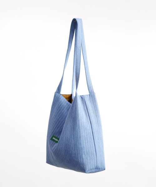 GREEN STUFF(グリーンスタッフ)の「boxy bag 53 - denim light blue(エコバッグ/サブバッグ・レディース・その他・FREE)」の2枚目の写真