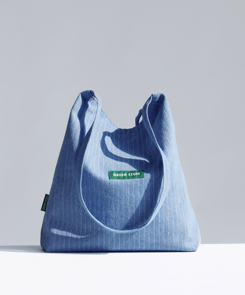 GREEN STUFF(グリーンスタッフ)の「boxy bag 53 - denim light blue(エコバッグ/サブバッグ・レディース・その他・FREE)」の5枚目の写真