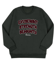 BEMIGHTY（ビーマイティー）の「Vintage typography oversized sweatshirt [dark gray]（スウェット）」
