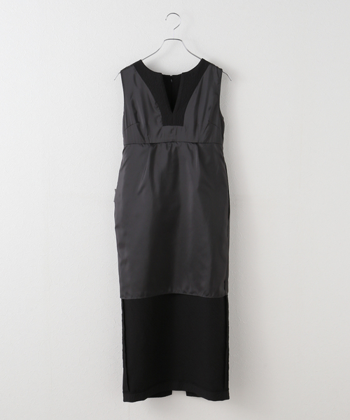 セール】ジャガードペプラムセットワンピース（ワンピース）｜NOBLE