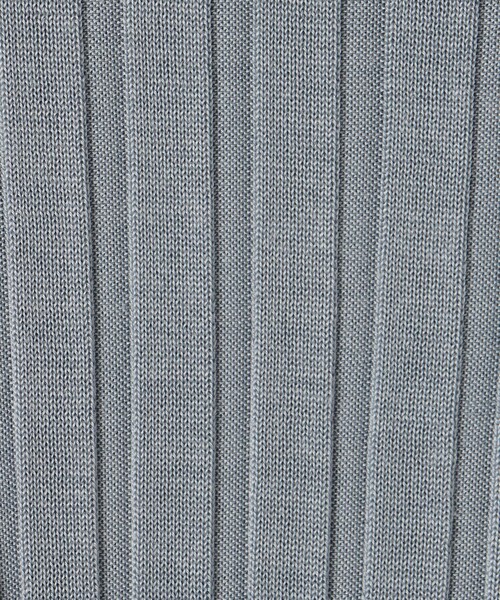 DES PRES(デ・プレ)の「ドメスティックスパンシルク ビルドネックプルオーバー(ニット/セーター・レディース・ライトブルー/ネイビー/ホワイト/グリーン・FREE)」の13枚目の写真