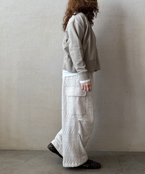 JOURNAL STANDARD LUXE（ジャーナルスタンダード　ラックス）の「【SOIL】 FRENCH TERRY V-NECK 1 BUTTON CD（カーディガン/ボレロ・レディース・チャコールグレー/ベージュ・FREE）」の7枚目の写真