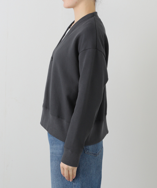 JOURNAL STANDARD LUXE（ジャーナルスタンダード　ラックス）の「【SOIL】 FRENCH TERRY V-NECK 1 BUTTON CD（カーディガン/ボレロ・レディース・チャコールグレー/ベージュ・FREE）」の11枚目の写真
