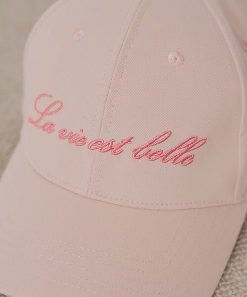 Chico（チコ）の「バックリボン刺繍キャップ（ハット・レディース・ベージュ/ピンク/ネイビー・FREE）」の7枚目の写真