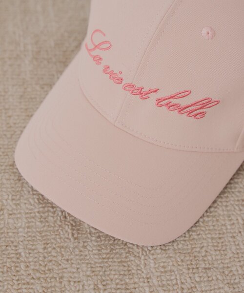 Chico（チコ）の「バックリボン刺繍キャップ（ハット・レディース・ベージュ/ピンク/ネイビー・FREE）」の8枚目の写真