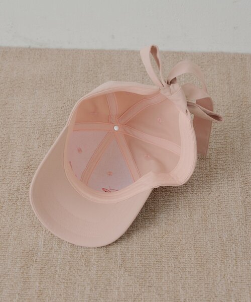 Chico（チコ）の「バックリボン刺繍キャップ（ハット・レディース・ベージュ/ピンク/ネイビー・FREE）」の11枚目の写真