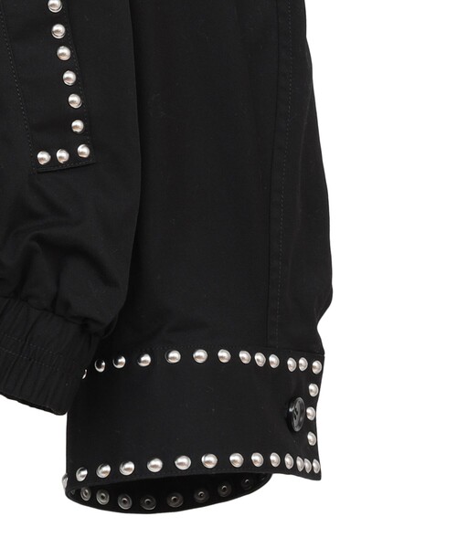 CLANE（クラネ）の「【CLANE/クラネ】W COLOR STUDDED DRIZZLER JACKET/ダブルカラースタッズドドリズラージャケット（その他アウター・レディース・ベージュ/ブラック・1）」の5枚目の写真