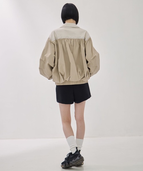 CLANE/クラネ】W COLOR STUDDED DRIZZLER JACKET/ダブルカラースタッズ