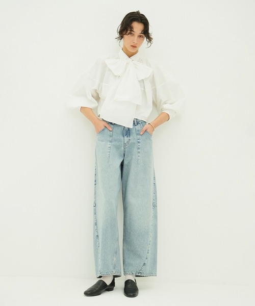 COCOON BULKY DENIM PANTS（デニムパンツ）｜CLANE（クラネ）の