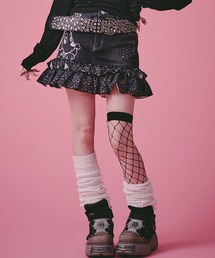 GALFY（ガルフィー）の「【GALFY/ガルフィー】GAL ちゃんフリフリSK（デニムスカート）」