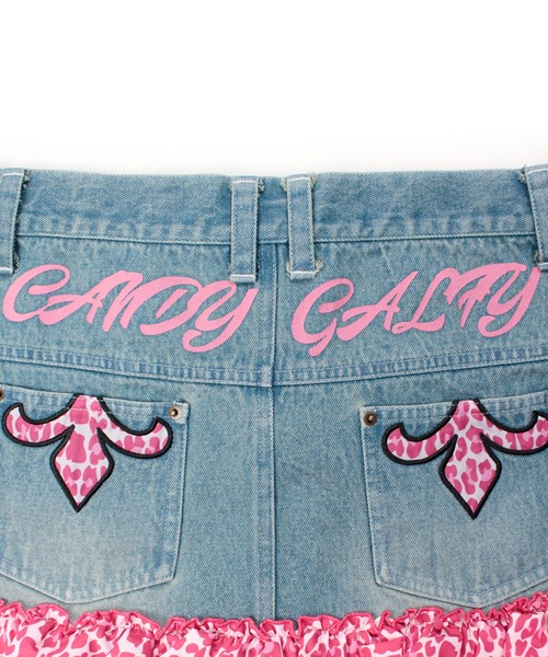 GALFY（ガルフィー）の「【GALFY/ガルフィー】GAL ちゃんフリフリSK（デニムスカート・レディース・ブラック系/ブルー系/ブルー系1・S/M）」の11枚目の写真