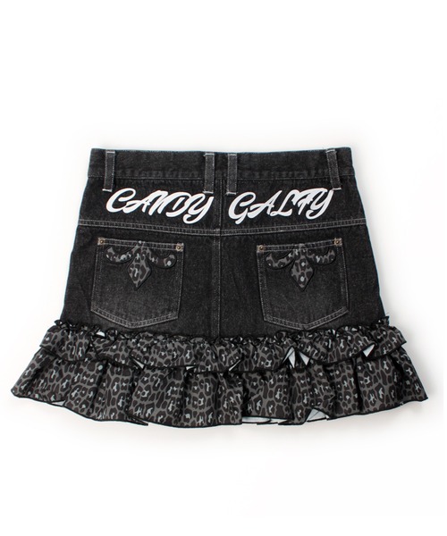 GALFY（ガルフィー）の「【GALFY/ガルフィー】GAL ちゃんフリフリSK（デニムスカート・レディース・ブラック系/ブルー系/ブルー系1・S/M）」の5枚目の写真
