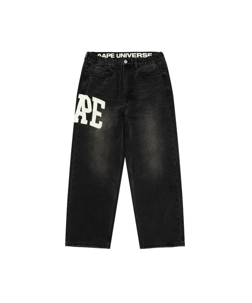 AAPE BY A BATHING APE（エーエイプバイアベイシングエイプ）の「AAPE DENIM PANTS（デニムパンツ・メンズ・ブラック/ブルー系その他2・X-LARGE/SMALL/LARGE/MEDIUM）」の2枚目の写真