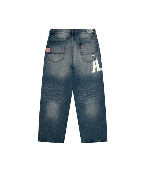 AAPE BY A BATHING APE（エーエイプバイアベイシングエイプ）の「AAPE DENIM PANTS（デニムパンツ・メンズ・ブラック/ブルー系その他2・X-LARGE/SMALL/LARGE/MEDIUM）」の7枚目の写真