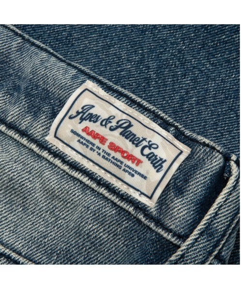 AAPE BY A BATHING APE（エーエイプバイアベイシングエイプ）の「AAPE DENIM PANTS（デニムパンツ・メンズ・ブラック/ブルー系その他2・X-LARGE/SMALL/LARGE/MEDIUM）」の10枚目の写真
