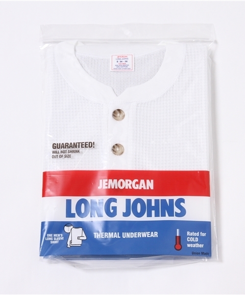 Abiding Aim(アバイディングエイム)の「【JEMORGAN】ワッフル長袖ヘンリーネックTシャツ(Tシャツ/カットソー・メンズ・ホワイト/トップグレー/ネイビー/キナリ/ブラック/カーキ・XL/S/M/L)」の11枚目の写真