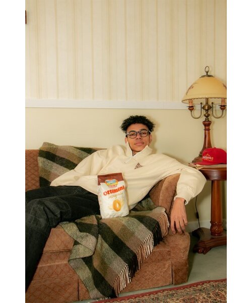 PITHSPORTS(ピース スポーツ)の「Pithsports Half Zip-up Sweatshirt (Ivory)(その他トップス・レディース・その他・LARGE/S)」の5枚目の写真