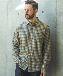 DOUBLE GAUZE MADRAS CHECK / REGULAR COLLAR SHIRT / M261114