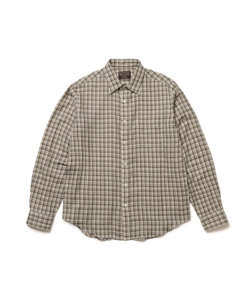 MR.OLIVE（ミスターオリーブ）の「DOUBLE GAUZE MADRAS CHECK / REGULAR COLLAR SHIRT / M261114（シャツ/ブラウス・メンズ・ブラック/カーキ・SMALL/MEDIUM/LARGE）」の5枚目の写真