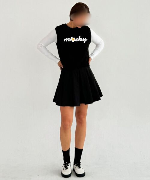 MACKY(マッキー)の「デイジーパッチスリムTシャツベージュ(Tシャツ/カットソー・レディース・その他・1/2)」の8枚目の写真