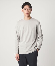 green label relaxing(�O���[�����[�x�������N�V���O)��LONG FIBER COTTON �N���A �N���[�l�b�N ���� T�V���c(T�V���c/�J�b�g�\�[)