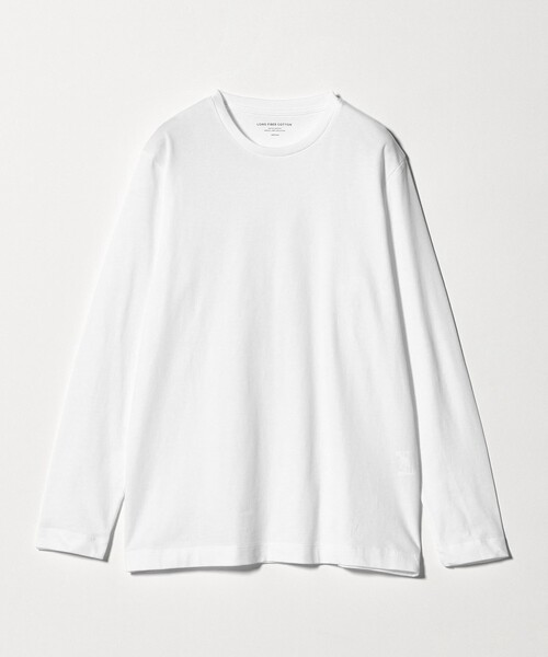 green label relaxing（グリーンレーベルリラクシング）の「LONG FIBER COTTON クリア クルーネック 長袖 Tシャツ（Tシャツ/カットソー・メンズ・ブラック/ライトグレー/ホワイト・L/XL/S/M/XXL）」の15枚目の写真