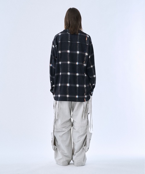 PHILTHEORY（フィルセオリー）の「Noise check skipper shirts / ノイズチェックスキッパーシャツ（シャツ/ブラウス・メンズ・ブラック/ホワイト・3/2/1）」の12枚目の写真