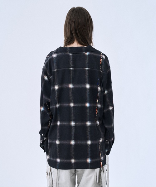 PHILTHEORY（フィルセオリー）の「Noise check skipper shirts / ノイズチェックスキッパーシャツ（シャツ/ブラウス・メンズ・ブラック/ホワイト・3/2/1）」の17枚目の写真