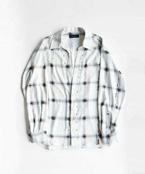 PHILTHEORY（フィルセオリー）の「Noise check skipper shirts / ノイズチェックスキッパーシャツ（シャツ/ブラウス・メンズ・ブラック/ホワイト・3/2/1）」の18枚目の写真